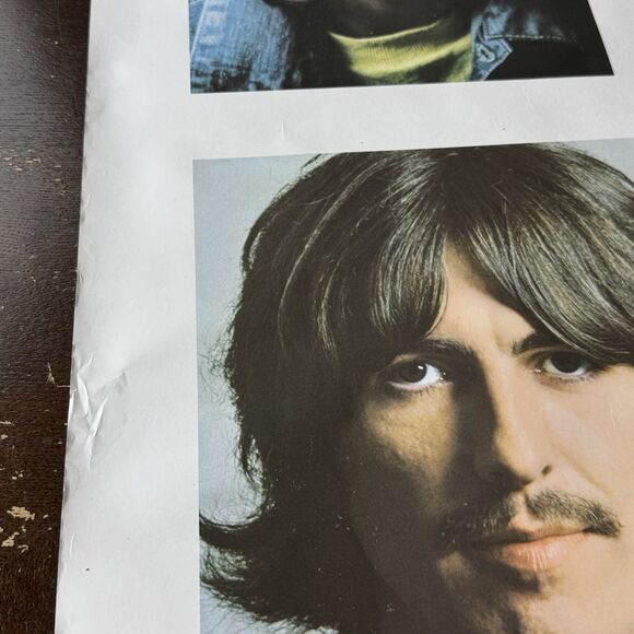Beatles White Album Poster Apple Corps 35”x23” John Paul George Ringo Portraits - Picture 7 of 12